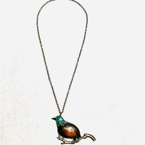 Bird Pendant Necklace with Chain